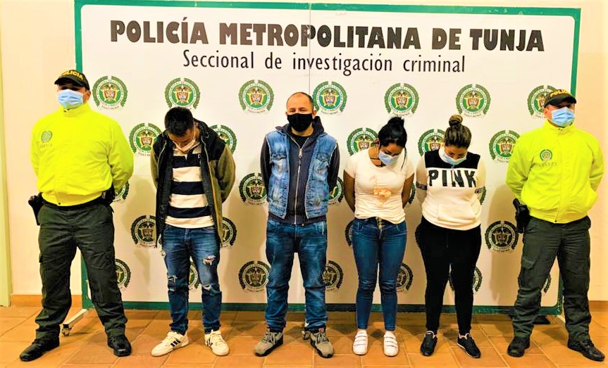 Judicializados delincuentes dedicados al hurto a personas en Boyaca y Cundinamarca