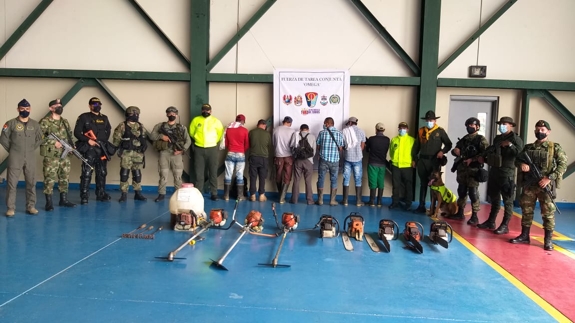 Gran operativo contra la deforestacion en Chiribiquete